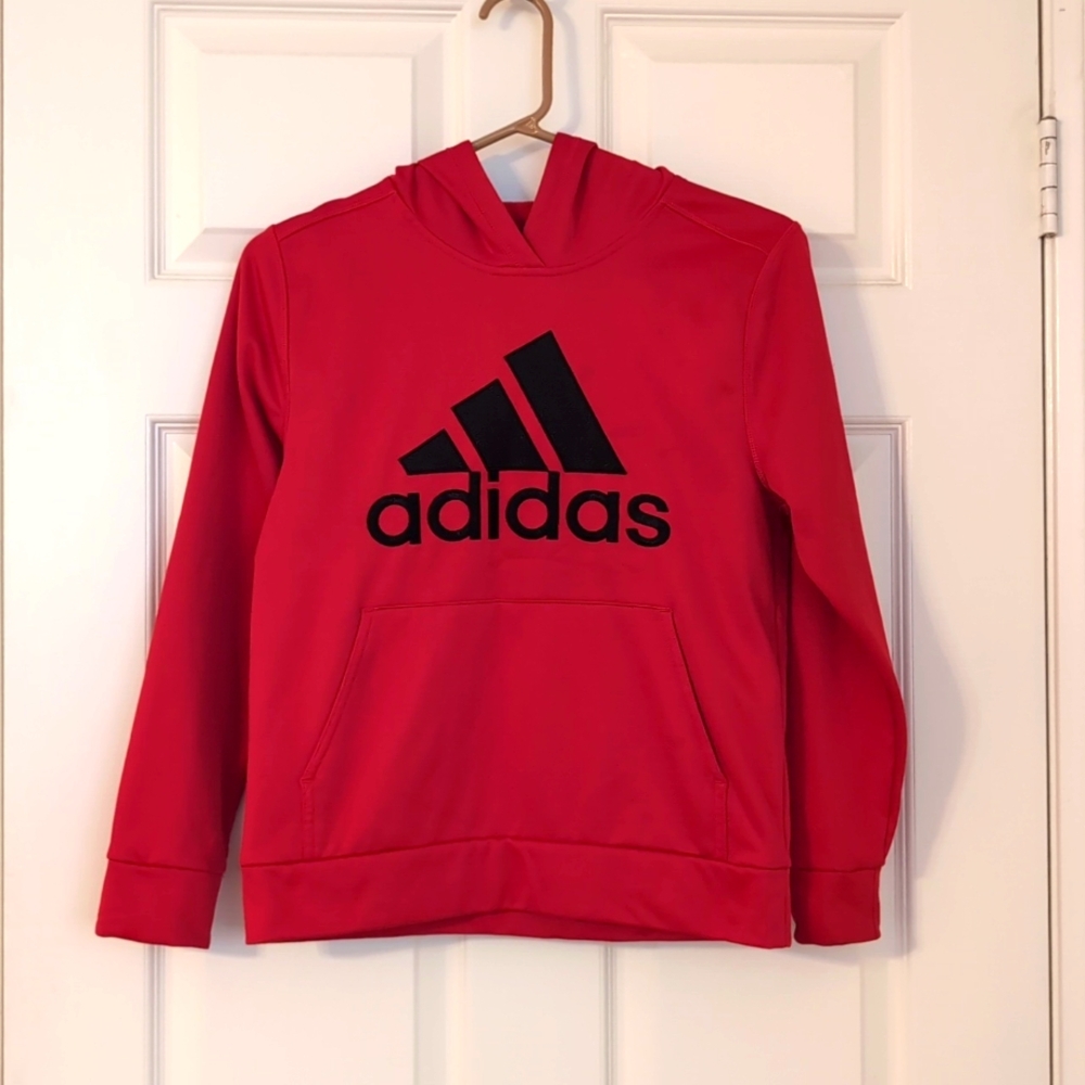 Adidas Red Hoodie - Picture 1 of 4